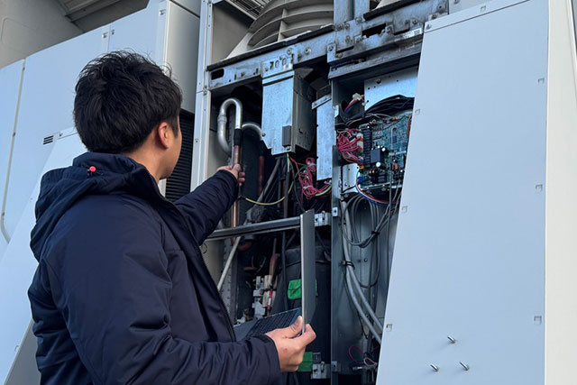 空調機試運転の画像